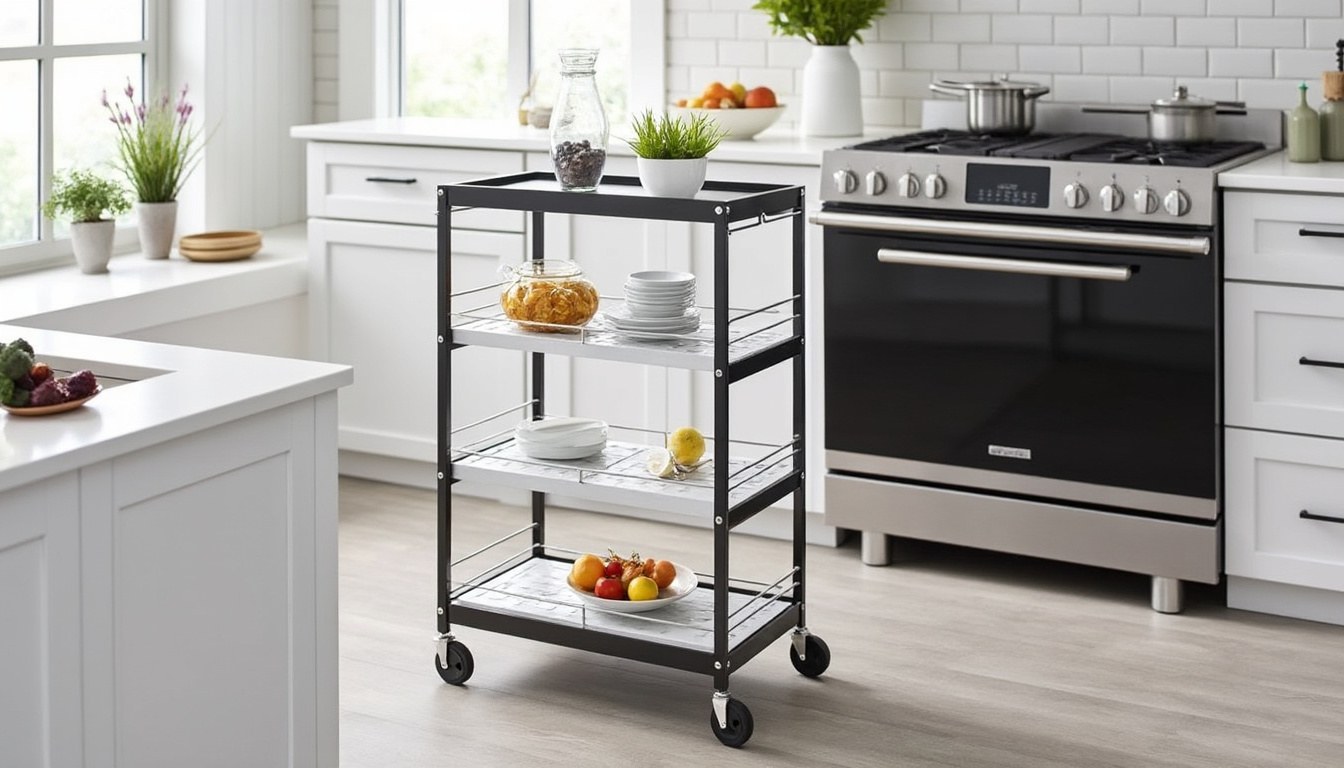 scopri i migliori carrelli cucina salvaspazio con ruote, ideali per organizzare e ottimizzare il tuo spazio cucina con praticità e stile.