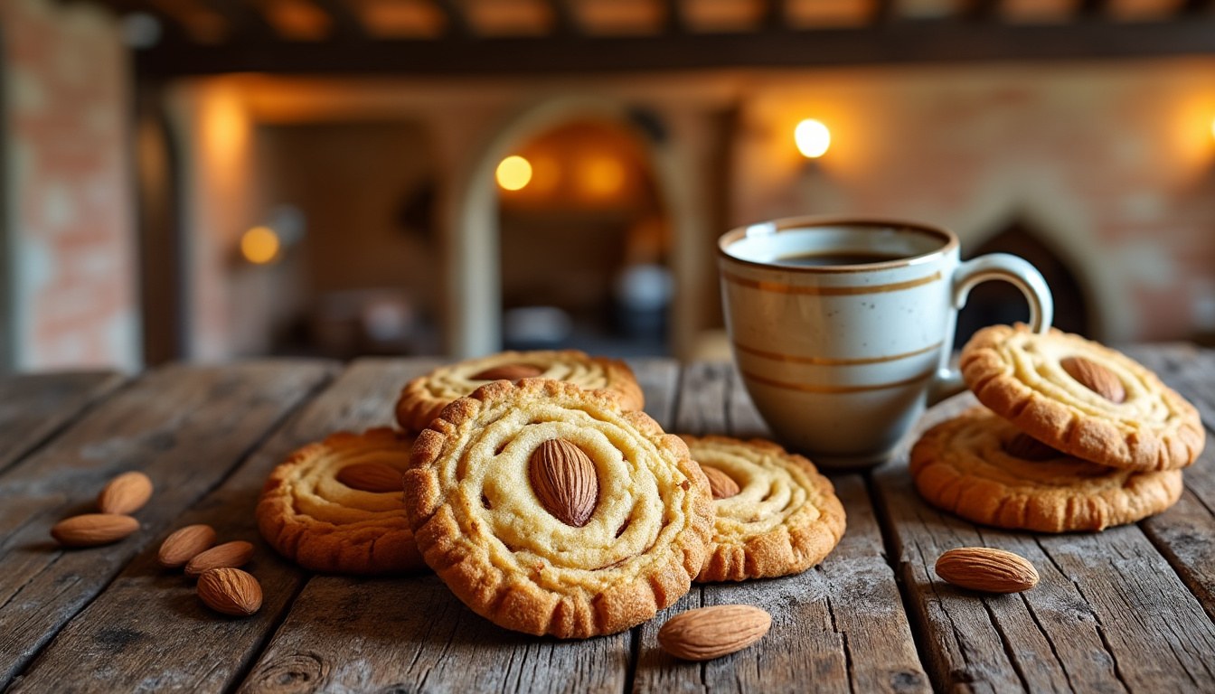 scopri la ricetta autentica dei cantucci, i tradizionali biscotti di prato con mandorle croccanti, perfetti da gustare con il vin santo.